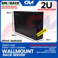 Wallmount Rack Server 2U, Single Door Server Rack 2U