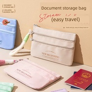 travel toiletries kit ziplock bag Beg simpanan sijil, pemegang pasport, pemegang pasport untuk perja