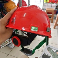 HELM SAFETY MSA FULL SET | HELM SAFETY PROYEK WARNA MERAH -