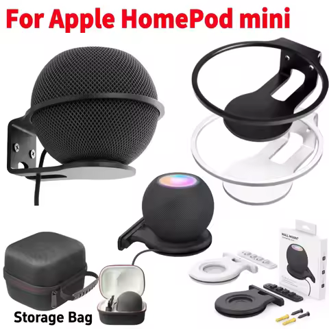 Wall Bracket Holder For Homepod Mini Metal Wall Mount Stand Space Saving Wall Mount Bracket for Appl