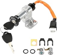 YOXUFA Ignition Key Switch Lock Assembly Kit for GY6 49cc 50cc 125cc 150cc 139QMB Tao Tao VIP Icebea