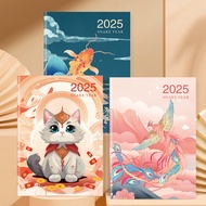 2025 Large Calendar Planners Kawaii A4 Notebook 365 Days Agenda Planner Diary Notepad Weekly Goal Ha