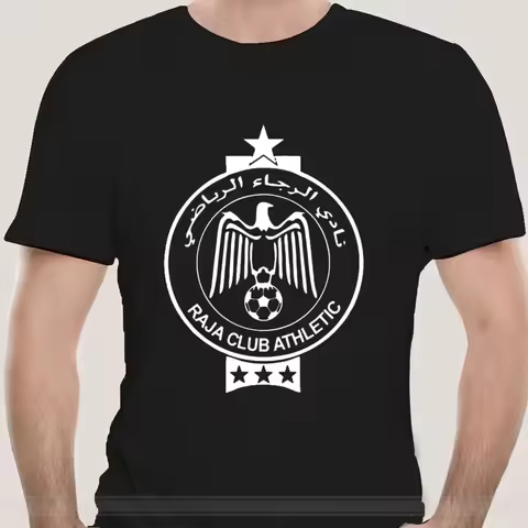 Casablanca Raja Club Athletic Casablanca Morocco Tee T Shirt Handmade Unisex Team Sports Classic Uni