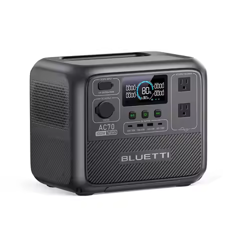 Portable Power Station, 768Wh Solar Generator w/ 2 1000W AC Outlets (Power Lifting 2000W), 100W Type