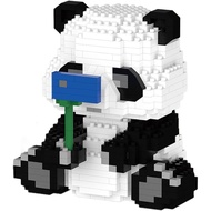 Panda Mini Building Blocks, Micro Building Blocks for Adults 700 Pieces (Sitting Panda)
