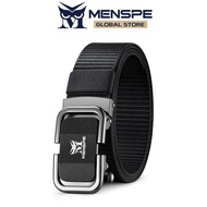 MENSPE Men Belt Outdoor Tactical Belt Quick Release Buckle Belt Nylon Waistband Youth Sports Canvas 