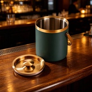 Insulated Ice Container Side Handle Double-Layer Ice Container