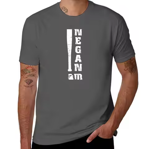Distressed I am Negan with Baseball Bat T-Shirt mens graphic t shirts essential t shirt T-Shirt