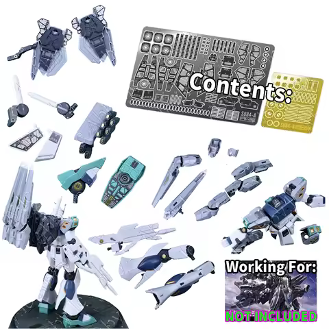 For HG 1/144 TX-ff104 Alyzeus AW9 S084 Madworks Metal Detail Up Parts Etched PE Sheet RX-94 Mass Pro