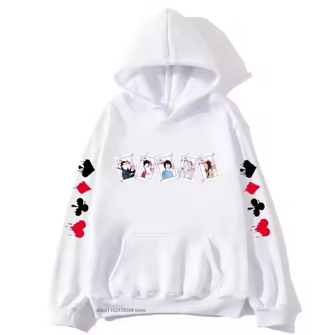 Alice in Borderland Hoodies for Men Women Characters Cards Sweatshirt Y2k Sudadera Male Clothing Y2k