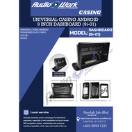 Universal Android Player Casing 9 Inch / 10 Inch Dashboard Adjustable (Black) (9i-01/10i-02)