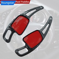 【FY】  2Pcs Car Steering Wheel Paddle ABS Shifter Gear Shift Paddles Extension Accessories For Audi A