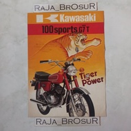 KAWASAKI Old-fashioned leaflet catalog brochure Poster G7Tkawasaki 100 Sports G7 T 5Speed 2Tak 2T 19