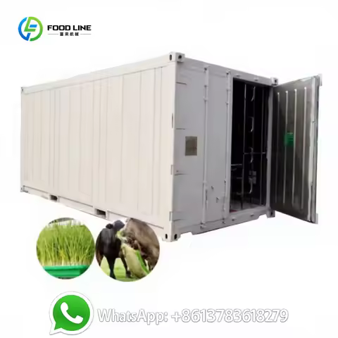 Customized Container Automatic Hydroponic Fodder System Barley Grass Growing Machine Hydroponic Tray