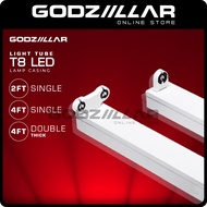 (2FT & 4FT) T8 LED Light Casing Single/Double Lamp Casing Thin/Thick for LED T8 Tubes Siling Dinding