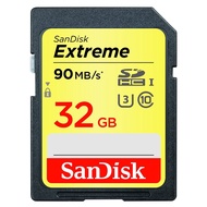 SanDisk Extreme SDHC UHS-I/U3 32GB Memory Card Up To 90MB/s Read - SDSDXNE-032G-GNCIN