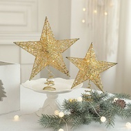 [mogo home] Christmas Star Ornaments Decoration Christmas Tree Christmas Top Star Five-pointed Star 