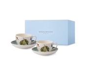 Wedgwood 莎拉花園萬用杯碟 2 入(綠、藍)