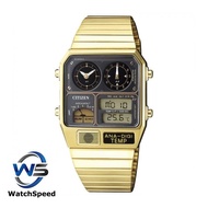 Citizen JG2008-81E Temperature Vintage Dual Time Ana-Digi  Gold Tone Men's Watch