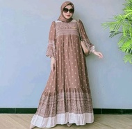 K-FASHION Gamis Set Hijab Terbaru Kekinian Baju Wanita Lebaran Model Baru Import Viral Outfit Modern