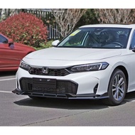 Honda Civic FE Facelift Front Lips Gloss Black