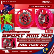 Sport Rim Set X1R YAMAHA R15 R25 R3 + Double Brake Disc PNP Sportrim Front 3.0 Rear 4.0 X 17" 17INCH