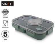 YINJU Kotak Bekal / Makanan Plastik 5 Sekat Lunch Box Food Grade CHI-BENTGO