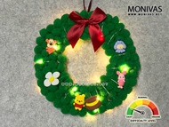 Winnie n Friends DIY Christmas Wreath Creative Handmade Gift Home Decorations