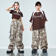 Ready Stock 100-175cm Jazz Dance Girls Fashionable Fried Street Performance Costume Boys Performance