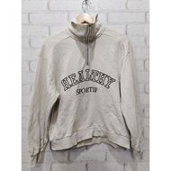 GU/ HEALTHY SPORTIF Vintage Zip-Up Sweater Chest 42" Length 22.5"