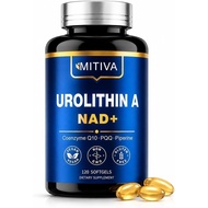 UrolithinA1000MGwithNAD+,CoQ10&PQQ,120Stgels|MuAntioidantsMitochondrialSupportforVitalityHealthyAgin