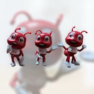 3 Set Lengkap Semut Merah Eco Shop (Eco Shop Ant Mascot)