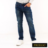 Freego Mens Denim Long Pants Slim Tapered Fit Stretch GBB23-0030