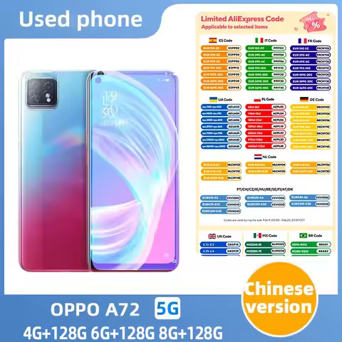 oppo A72 5G Android Unlocked 6.5 inch 8GB RAM 128GB ROM All Colours in Good Condition Original used 