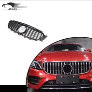 Glossy Black Car Mesh Grill for Mercedes Benz W213 GT C238 E43 AMG E200 E300 E350 E400 2016-2019