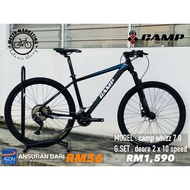 CAMP WHIZZ 7.0 (FREE POSTAGE) (SHIMANO DEORE 2x10) 27.5 INCH MTB MOUTAIN BIKE BICYCLE