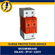 Surge Protection Device (SPD) 10kAIC 1P+N 320VAC Wixim Electric Brand