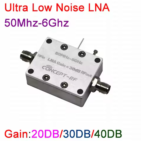 LNA 0.5-6GHZ 20DB 30db 40db Ultra Low Noise Amplifier NF=0.4 Drive Receiver System RF Signal Amplifi