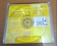 DENON MINI DISC MD 74分鐘 靚聲 可用 (吉碟 BLANK DISC) 每隻$20 黃色