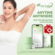 MicroTech LinX CGM 15 Days Continuous Glucose Monitor 24H Real-Time Blood Sugar Test No Finger Prick