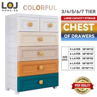 Nordic Chest Of Drawers 3/4/5/6/7 Tier Storage Cabinet Living Room Bedroom Organizer Plastic Cupboard Cupboards Cabinets d12