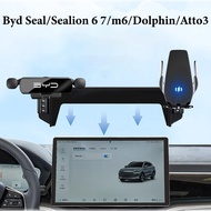 Car Phone Holder For Byd seal/sealion 6 7/m6/dolphin/atto3 Mobile Phone Holder Gravity Phone Holder