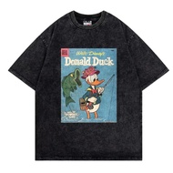 Donald Duck Oversize Stonewash T-Shirt | Sandwash Sandwash | Movie Cartoon T-Shirt | Donald Duck T-s