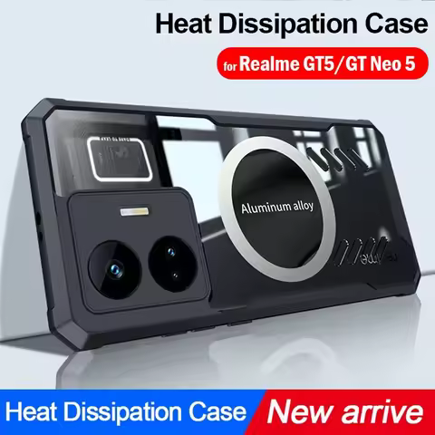 Capa for Realme GT Neo 5 Case Transparent Clear Heat Dissipation Protection Back Cover for Realme GT