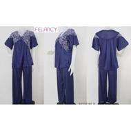FELANCY Premium Smooth Soft Long Pants Sleepwear Set
