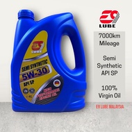 E9 5W-30 Semi Synthetic Engine Oil 4L API SP (100% GENUINE OIL) Proton Perodua Toyota Honda Nissan Naza Inokom