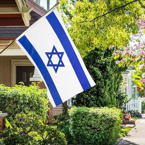 Israeli National Flag Durable Polyester Double-Stitched Israel Flag for Parade Festival Patriotic Ev