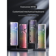 wireless keyboard keyboard Forewalker MT98 Wireless Mechanical Keyboard Mouse Set Desktop Computer G