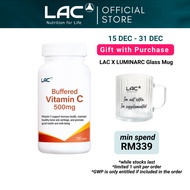 LAC Vitamin C Buffered 500mg (100 Tablets) [Exp Mar 2028] 01405250