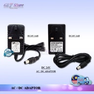 AC TO DC ADAPTER DC24V 1A / DC24V 2A UK SWITCHING POWER SUPPLY 24V ADAPTOR BEKALAN KUASA DC24V